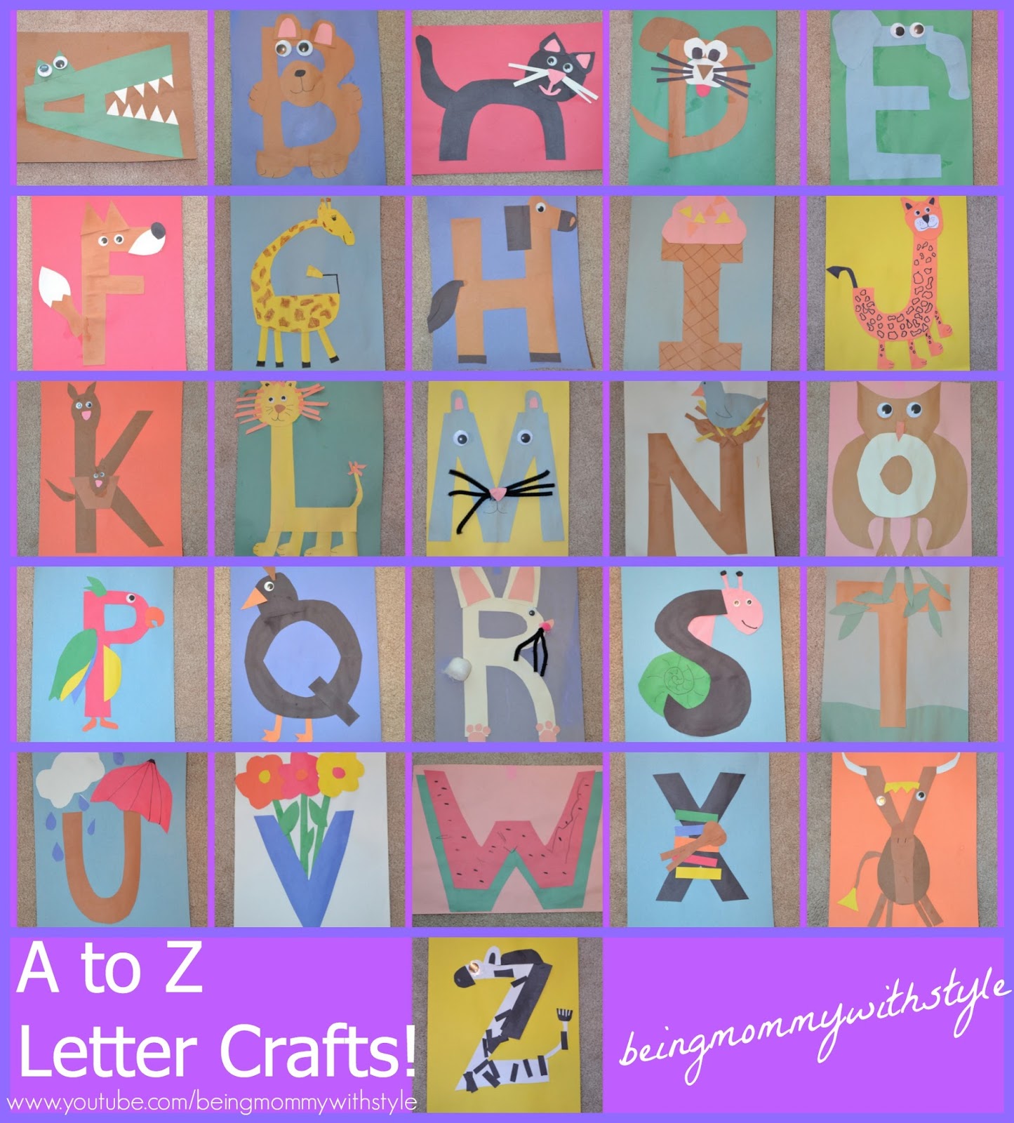 Alphabet Letter Craft DIY