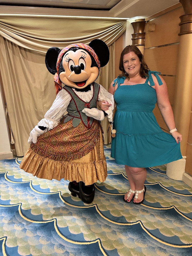 With Pirate Minnie